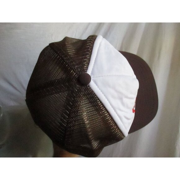 Vintage Men's Mesh Trucker Snapback Cap Nebraka Huskers Herbie 1980's BIG RED - Picture 4 of 8